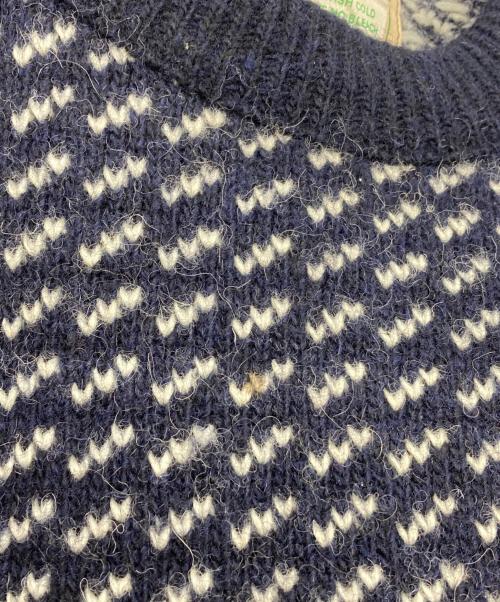 LLBEAN（エルエルビーン）llbean (エルエルビーン) 【古着】バーズアイニット ネイビー サイズ:Mの古着・服飾アイテム