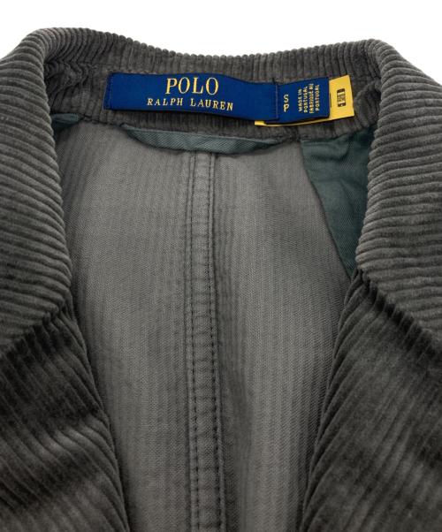 POLO RALPH LAUREN（ポロ・ラルフローレン）POLO RALPH LAUREN (ポロ・ラルフローレン) コーデュロイテーラードジャケット グレー サイズ:Sの古着・服飾アイテム