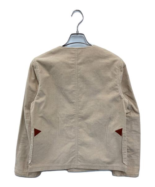 MONTGOMERY（モンゴメリー）MONTGOMERY (モンゴメリー) コーデュロイノーカラージャケット ベージュ サイズ:00 未使用品の古着・服飾アイテム