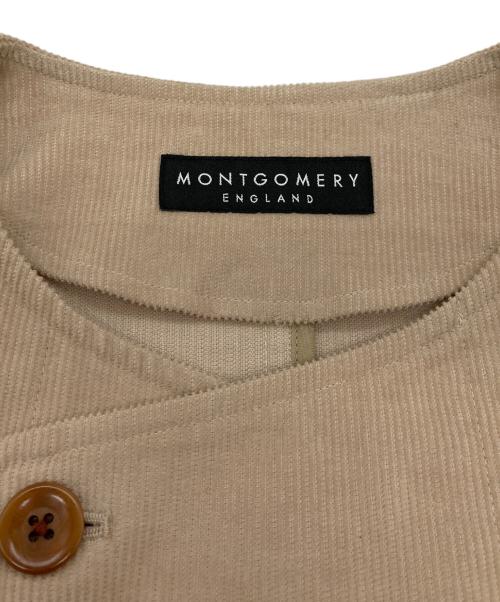 MONTGOMERY（モンゴメリー）MONTGOMERY (モンゴメリー) コーデュロイノーカラージャケット ベージュ サイズ:00 未使用品の古着・服飾アイテム