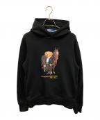 POLO RALPH LAURENポロ・ラルフローレン）の古着「ルナーニューイヤーPoloベアフーディー」｜ブラック