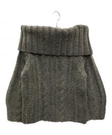 cygne（シーニュ）の古着「オフショルケーブルニット」｜グレー