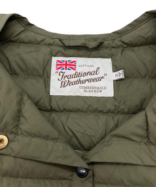Traditional Weatherwear（トラディショナルウェザーウェア）Traditional Weatherwear (トラディショナルウェザーウェア) ARKLEY LONG DOWN PA カーキ サイズ:34の古着・服飾アイテム