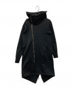 nude:MASAHIKO MARUYAMAヌード：マサヒコマルヤマ）の古着「ワイヤーフード ジップパーカー」｜ブラック