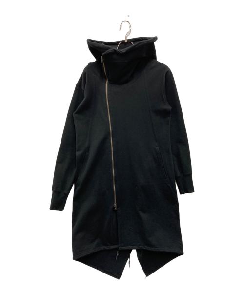 nude:MASAHIKO MARUYAMA（ヌード：マサヒコマルヤマ）nude:MASAHIKO MARUYAMA (ヌード：マサヒコマルヤマ) ワイヤーフード ジップパーカー ブラック サイズ:FREEの古着・服飾アイテム