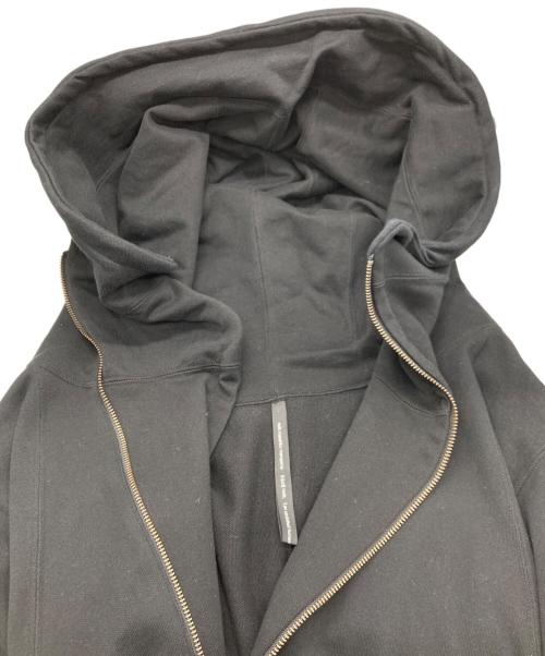 nude:MASAHIKO MARUYAMA（ヌード：マサヒコマルヤマ）nude:MASAHIKO MARUYAMA (ヌード：マサヒコマルヤマ) ワイヤーフード ジップパーカー ブラック サイズ:FREEの古着・服飾アイテム