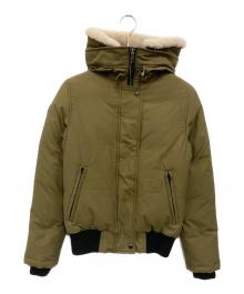 OSC CROSS（オーエスシー クロス）の古着「リアルボアダウンジャケット」｜オリーブ