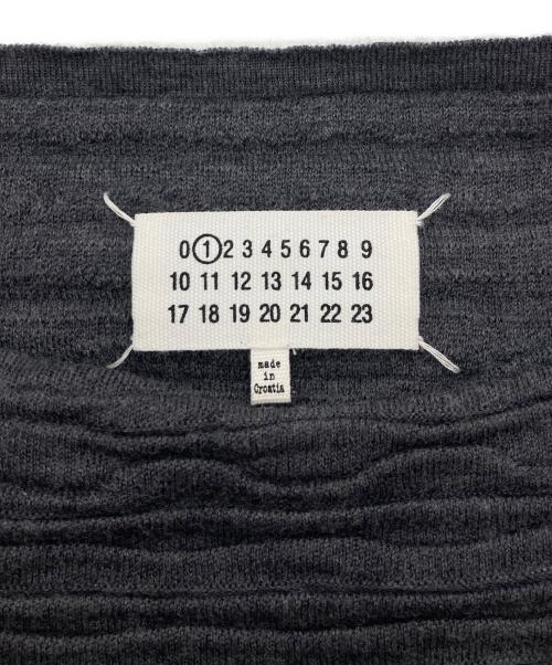 Martin Margiela1（マルタンマルジェラ1）Martin Margiela1 (マルタンマルジェラ1) 皺加工ウールニット グレー サイズ:Sの古着・服飾アイテム