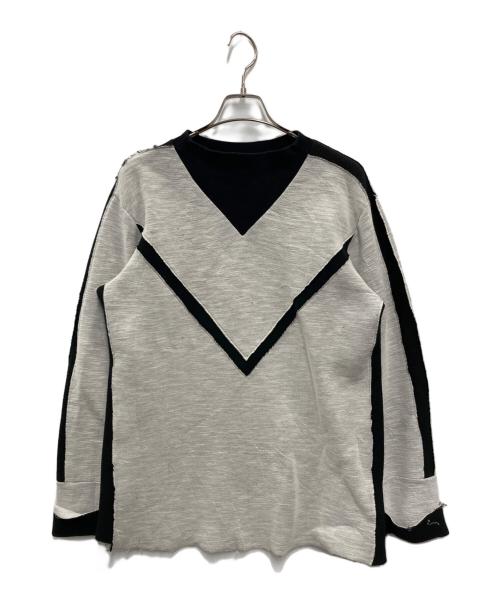Martin Margiela 10（マルタン・マルジェラ 10）Martin Margiela 10 (マルタン・マルジェラ 10) 切替カットソー グレー サイズ:SIZE 50の古着・服飾アイテム