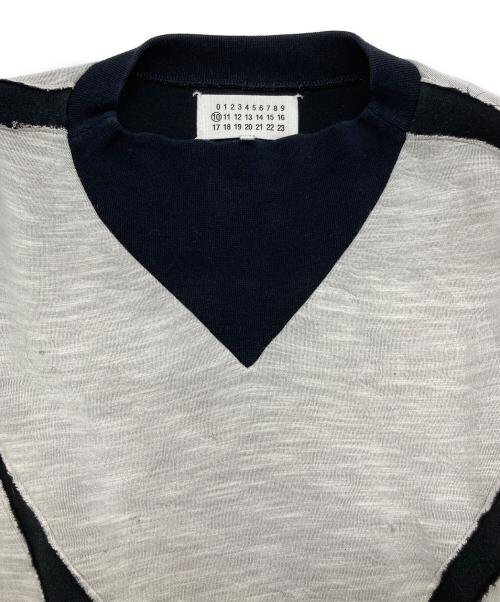 Martin Margiela 10（マルタン・マルジェラ 10）Martin Margiela 10 (マルタン・マルジェラ 10) 切替カットソー グレー サイズ:SIZE 50の古着・服飾アイテム