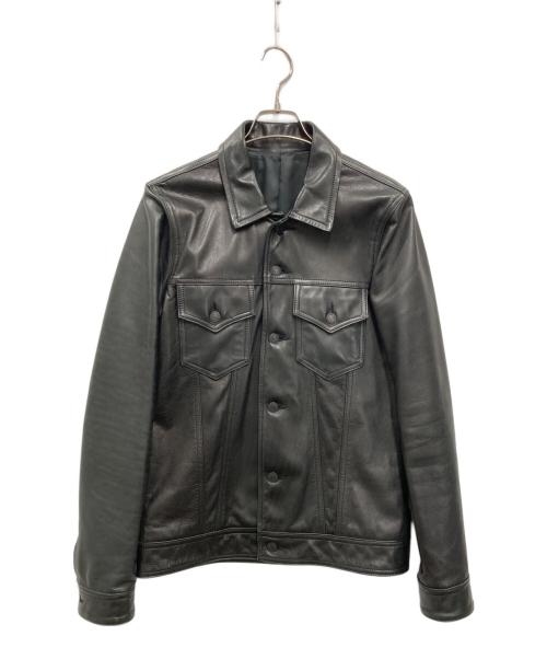 HOSU.ATPD（ホス）HOSU.ATPD (ホス) ホースレザートラッカージャケット ブラック サイズ:Lの古着・服飾アイテム