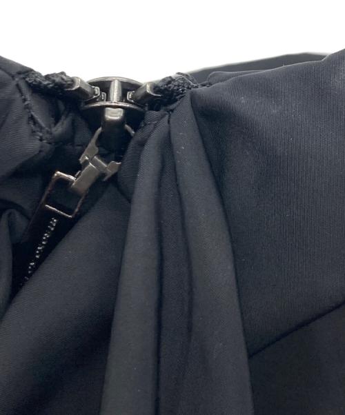 HIROKO KOSHINO（ヒロコ コシノ）HIROKO KOSHINO (ヒロコ コシノ) タフタギャザーコート ブラック サイズ:38の古着・服飾アイテム