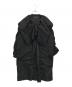 HIROKO KOSHINO（ヒロコ コシノ）の古着「タフタギャザーコート」｜ブラック