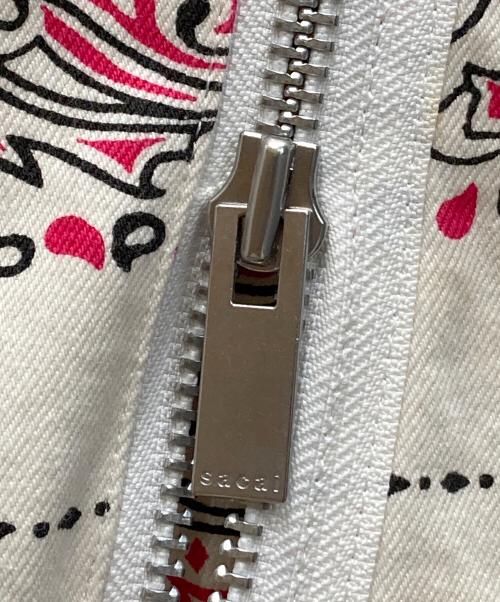 sacai（サカイ）sacai (サカイ) Bandana Print Skirt ホワイト×レッド サイズ:2の古着・服飾アイテム