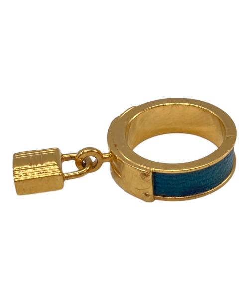 HERMES（エルメス）HERMES (エルメス) ケリー カデナモチーフ GP スカーフリング ゴールド サイズ:記載無しの古着・服飾アイテム