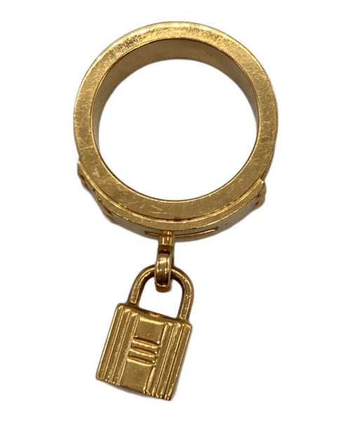 HERMES（エルメス）HERMES (エルメス) ケリー カデナモチーフ GP スカーフリング ゴールド サイズ:記載無しの古着・服飾アイテム