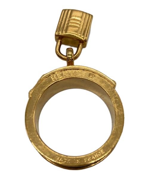 HERMES（エルメス）HERMES (エルメス) ケリー カデナモチーフ GP スカーフリング ゴールド サイズ:記載無しの古着・服飾アイテム