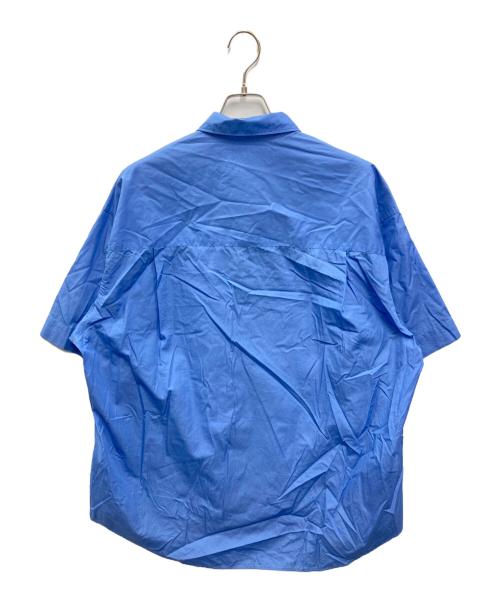 Graphpaper（グラフペーパー）Graphpaper (グラフペーパー) Broad S/S Oversized Regular Collar Shirt ブルー サイズ:FREEの古着・服飾アイテム