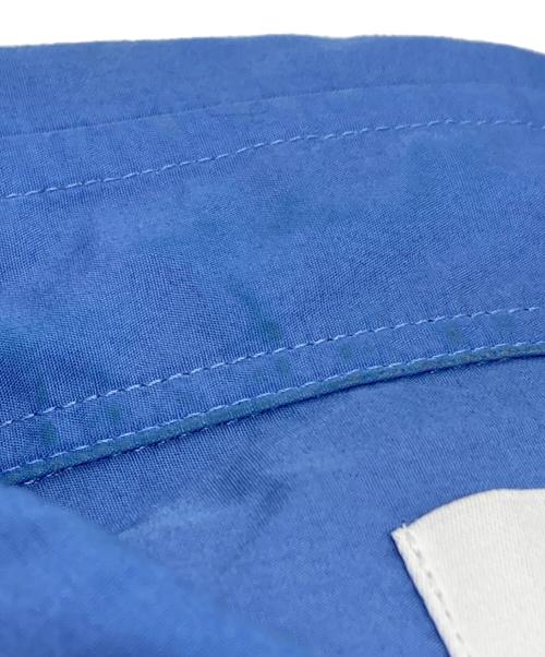 Graphpaper（グラフペーパー）Graphpaper (グラフペーパー) Broad S/S Oversized Regular Collar Shirt ブルー サイズ:FREEの古着・服飾アイテム