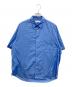 Graphpaper（グラフペーパー）の古着「Broad S/S Oversized Regular Collar Shirt」｜ブルー