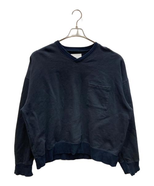 stein（シュタイン）stein (シュタイン) DIVIDE SLEEVE V NECK SWEAT ブラック サイズ:Sの古着・服飾アイテム