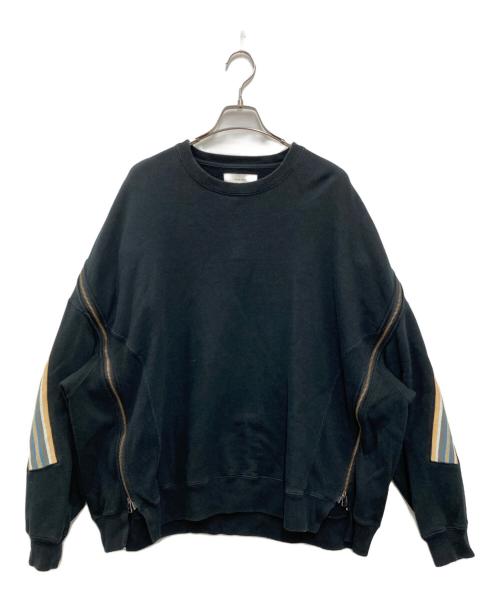 FACETASM（ファセッタズム）FACETASM (ファセッタズム) ZIPPER RIB SWEAT ブラック サイズ:SIZE 4の古着・服飾アイテム