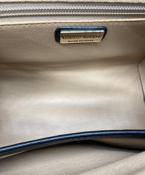 Gianni Notaro（ジャンニ ノターロ）GIANNI NOTARO (ジャンニ ノターロ) Special order flap handbag ブラックの古着・服飾アイテム