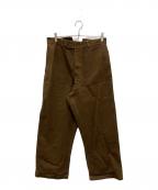 IPPCFアイピーピーシーエフ）の古着「シンチバック ダブルニー レイルロードパンツ」｜ブラウン