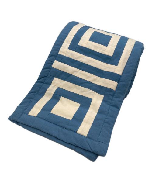 BODE（ボーディ）BODE (ボーディ) BODE WHITE HOUSE STEPS QUILT SARF ホワイト×ブルーの古着・服飾アイテム