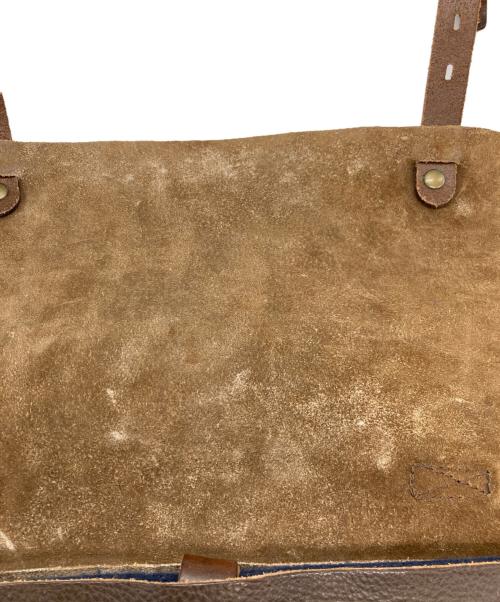 Bleu de chauffe（ブルードゥシャフ）bleu de chauffe (ブルードゥシャフ) レザーバックパック ブラウンの古着・服飾アイテム