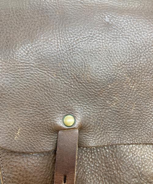 Bleu de chauffe（ブルードゥシャフ）bleu de chauffe (ブルードゥシャフ) レザーバックパック ブラウンの古着・服飾アイテム