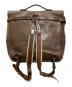 bleu de chauffe (ブルードゥシャフ) レザーバックパック ブラウン：15000円