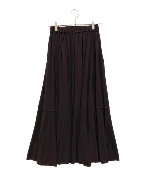 ATON（エイトン）ATON (エイトン) FRESCA KANOKO GATHERED SKIRT ブラウン サイズ:2の古着・服飾アイテム