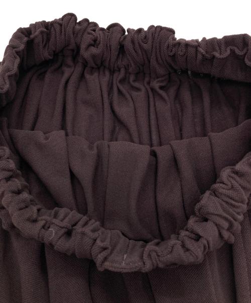 ATON（エイトン）ATON (エイトン) FRESCA KANOKO GATHERED SKIRT ブラウン サイズ:2の古着・服飾アイテム