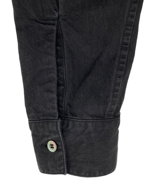 N.HOOLYWOOD（エヌ ハリウッド）N.HOOLYWOOD (エヌ ハリウッド) drop shoulder big shrts ブラック サイズ:40の古着・服飾アイテム