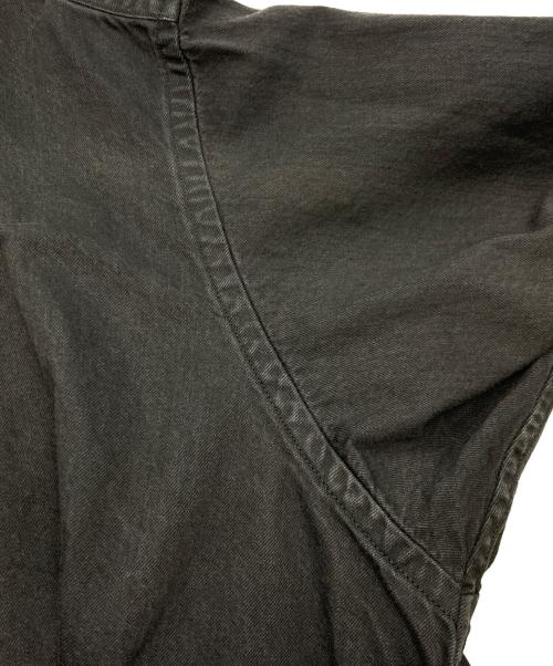 N.HOOLYWOOD（エヌ ハリウッド）N.HOOLYWOOD (エヌ ハリウッド) drop shoulder big shrts ブラック サイズ:40の古着・服飾アイテム