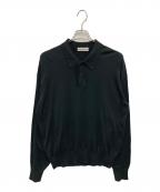 ISSEY MIYAKE MENイッセイミヤケメン）の古着「ロングスリーブポロシャツ」｜ブラック