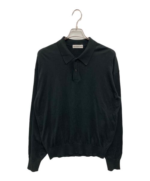 ISSEY MIYAKE MEN（イッセイミヤケメン）ISSEY MIYAKE MEN (イッセイミヤケメン) ロングスリーブポロシャツ ブラック サイズ:Lの古着・服飾アイテム