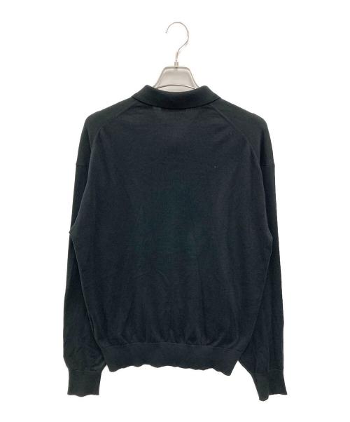 ISSEY MIYAKE MEN（イッセイミヤケメン）ISSEY MIYAKE MEN (イッセイミヤケメン) ロングスリーブポロシャツ ブラック サイズ:Lの古着・服飾アイテム