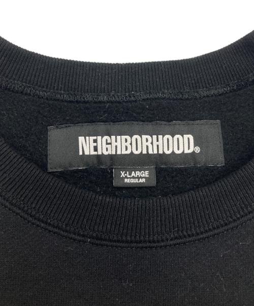 NEIGHBORHOOD（ネイバーフッド）NEIGHBORHOOD (ネイバーフッド) PLAIN SWEAT CREWNECK LS ブラック サイズ:XLの古着・服飾アイテム
