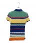 POLO RALPH LAUREN (ポロ・ラルフローレン) ボーダーニットポロシャツ マルチカラー サイズ:XS 未使用品：10000円