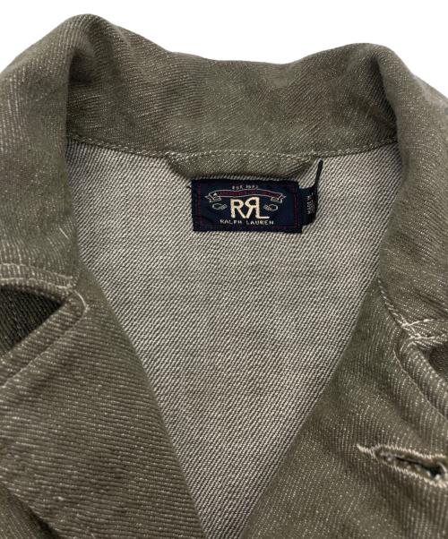 RRL（ダブルアールエル）RRL (ダブルアールエル) 【古着】SHORT丈コットンデニムジャケット オリーブ サイズ:155の古着・服飾アイテム