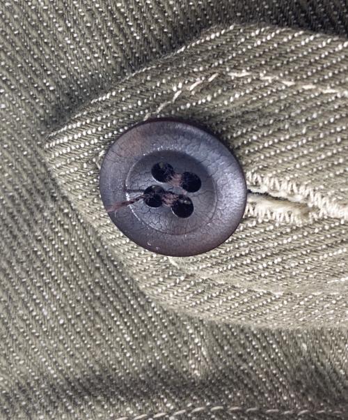 RRL（ダブルアールエル）RRL (ダブルアールエル) 【古着】SHORT丈コットンデニムジャケット オリーブ サイズ:155の古着・服飾アイテム