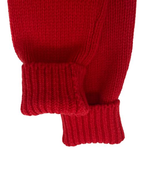 SLOANE（スローン）SLOANE (スローン) 5G ジーロンラム×カシミヤ Vネックカーディガン レッド サイズ:1の古着・服飾アイテム