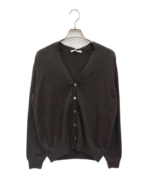 SLOANE（スローン）SLOANE (スローン) 12G天竺 カシミヤVネックカーディガン ブラウン サイズ:2の古着・服飾アイテム