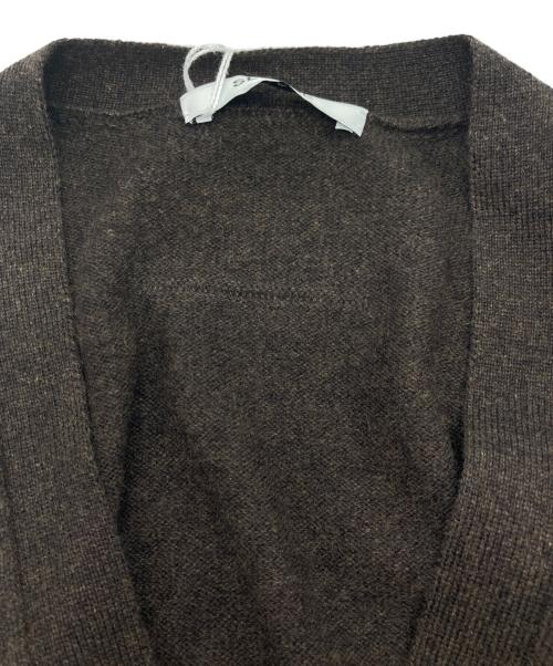 SLOANE（スローン）SLOANE (スローン) 12G天竺 カシミヤVネックカーディガン ブラウン サイズ:2の古着・服飾アイテム
