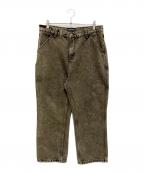 PASSPORTパスポート）の古着「PASSPORT デニムパンツ」｜ブラック