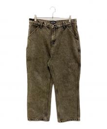 PASSPORT（パスポート）の古着「PASSPORT デニムパンツ」｜ブラック