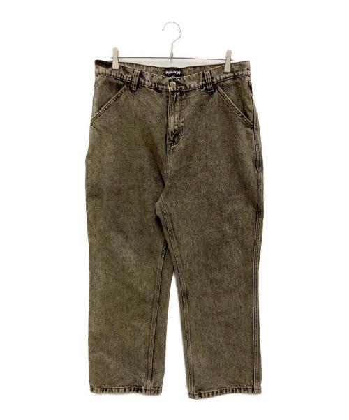 PASSPORT（パスポート）PASSPORT (パスポート) PASSPORT デニムパンツ ブラック サイズ:34の古着・服飾アイテム