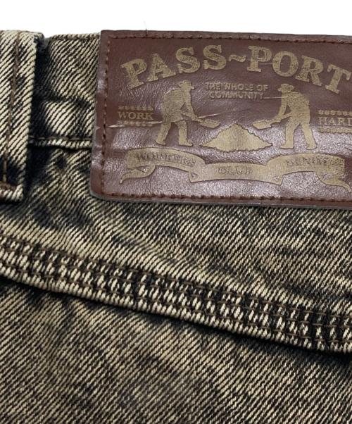 PASSPORT（パスポート）PASSPORT (パスポート) PASSPORT デニムパンツ ブラック サイズ:34の古着・服飾アイテム